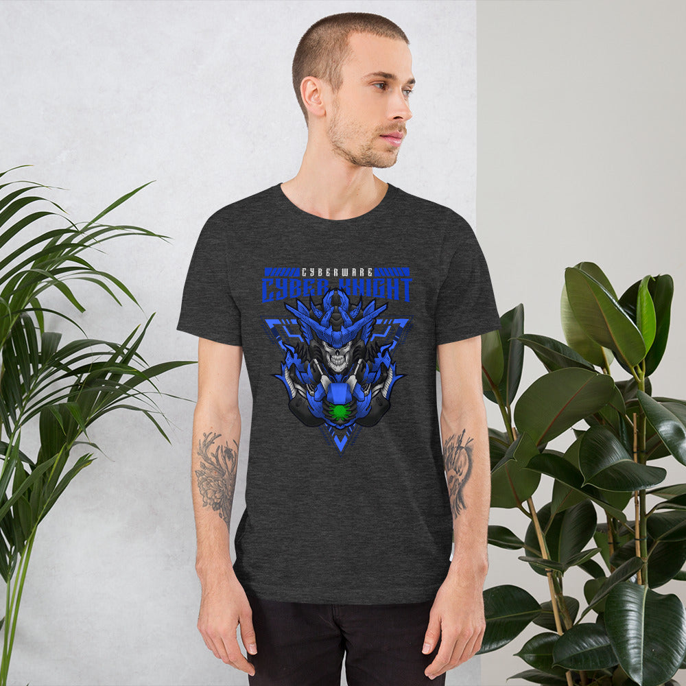 CyberWare Cyber knight - Short-Sleeve Unisex T-Shirt by DarkByteGear