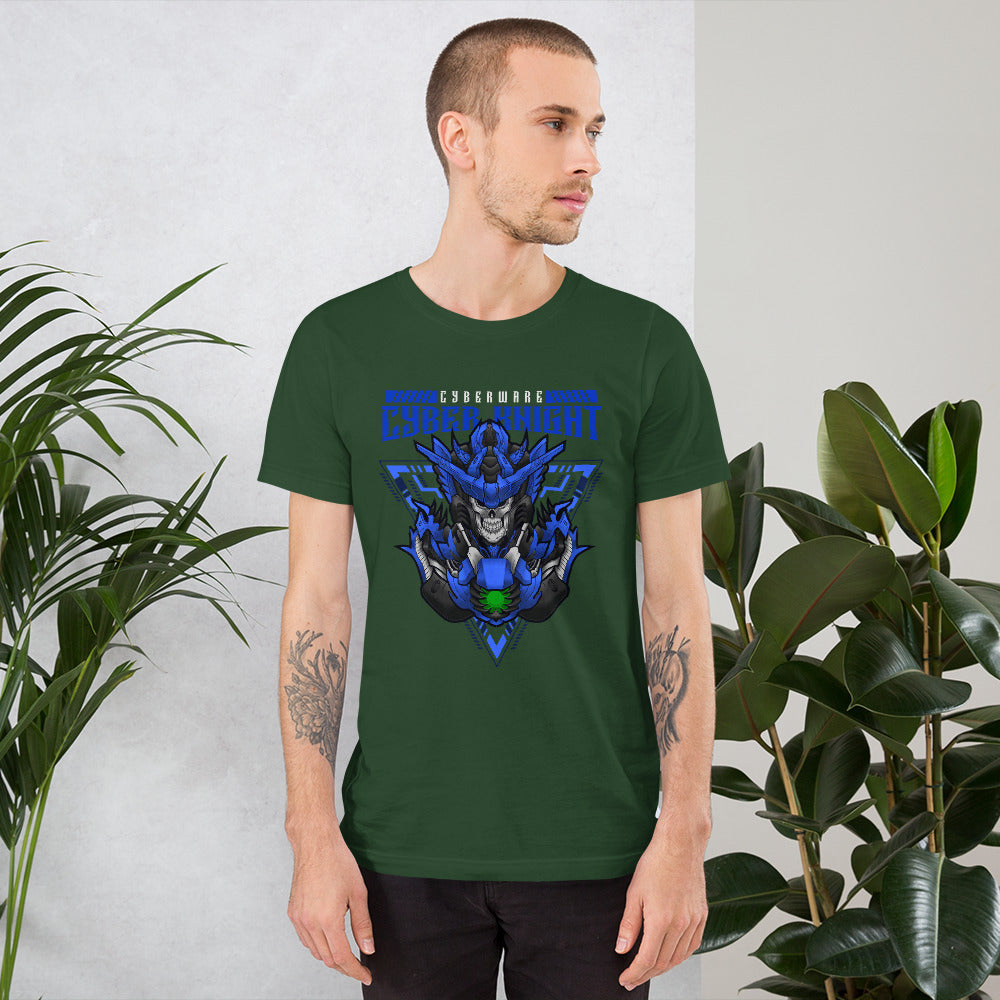 CyberWare Cyber knight - Short-Sleeve Unisex T-Shirt by DarkByteGear