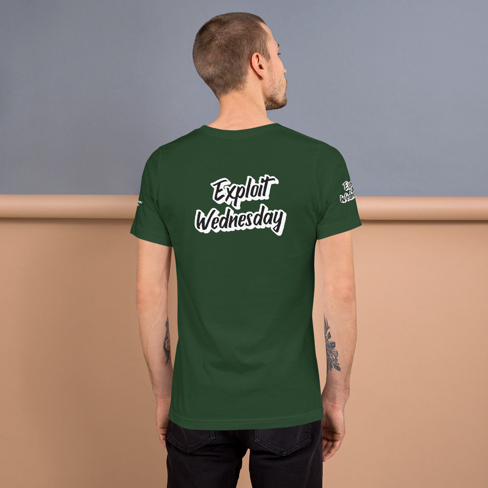 Exploit Wednesday - Short-Sleeve Unisex T-Shirt (all sides print) by DarkByteGear
