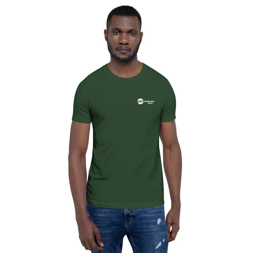 oh wait I'm a Pentester - Short-Sleeve Unisex T-Shirt (back print) by DarkByteGear