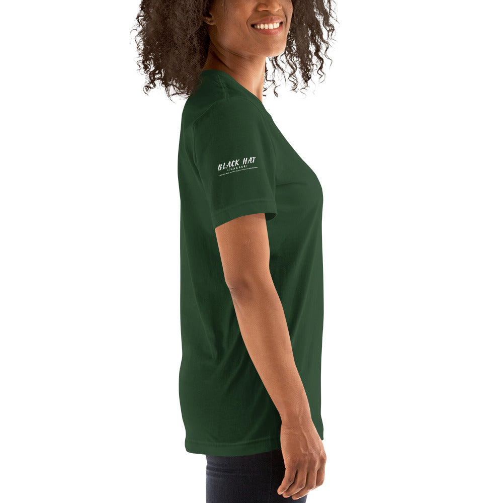 Black Hat Hacker V2 - Short-Sleeve Unisex T-Shirt by DarkByteGear