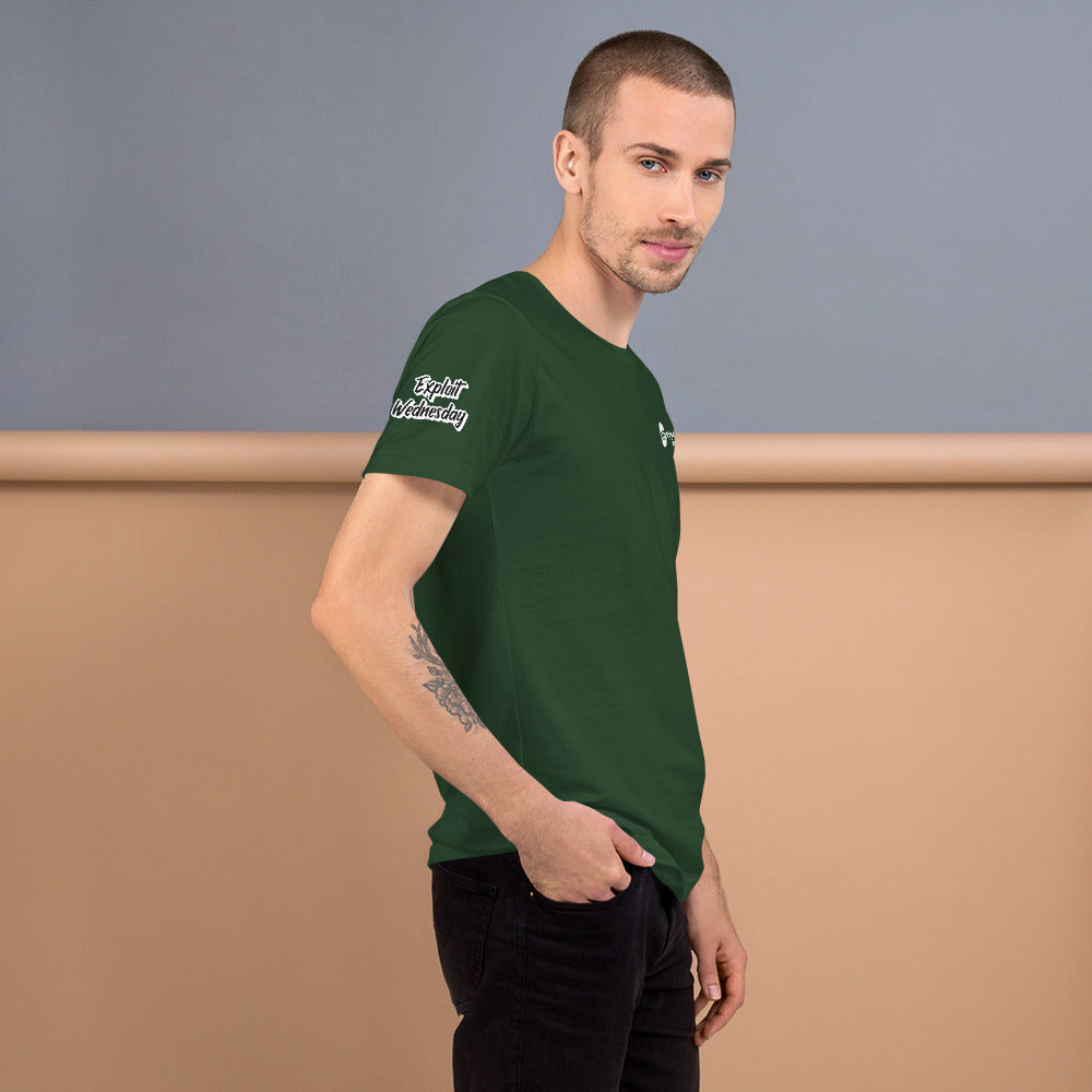 Exploit Wednesday - Short-Sleeve Unisex T-Shirt (all sides print) by DarkByteGear