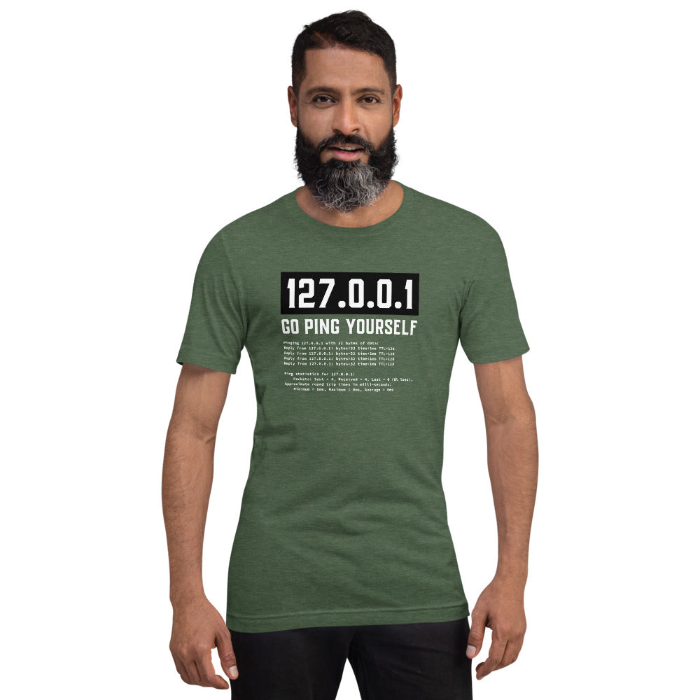 Go ping yourself - Short-Sleeve Unisex T-Shirt by DarkByteGear