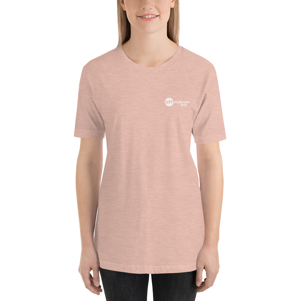 My email password - Short-Sleeve Unisex T-Shirt (back print) by DarkByteGear
