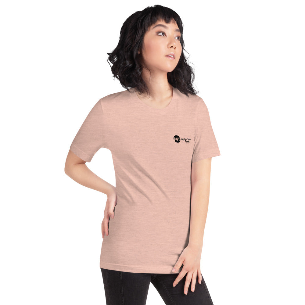 My email password - Short-Sleeve Unisex T-Shirt (back print) by DarkByteGear