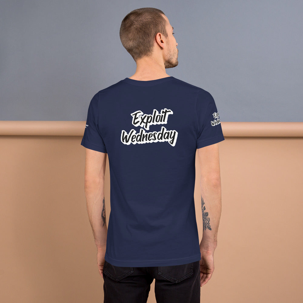 Exploit Wednesday - Short-Sleeve Unisex T-Shirt (all sides print) by DarkByteGear