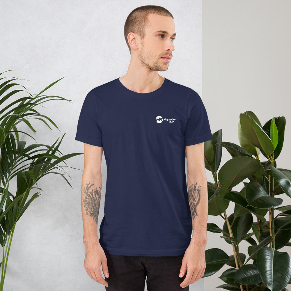 0 - Day Hunter - Short-Sleeve Unisex T-Shirt (back print) by DarkByteGear