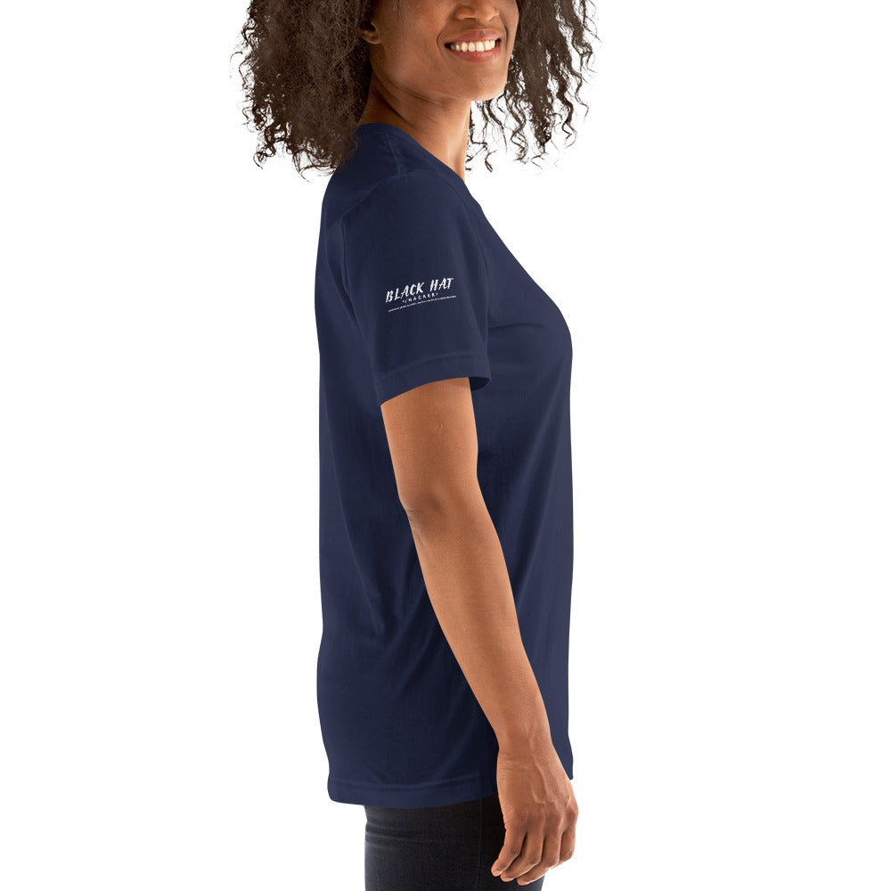 Black Hat Hacker V2 - Short-Sleeve Unisex T-Shirt by DarkByteGear
