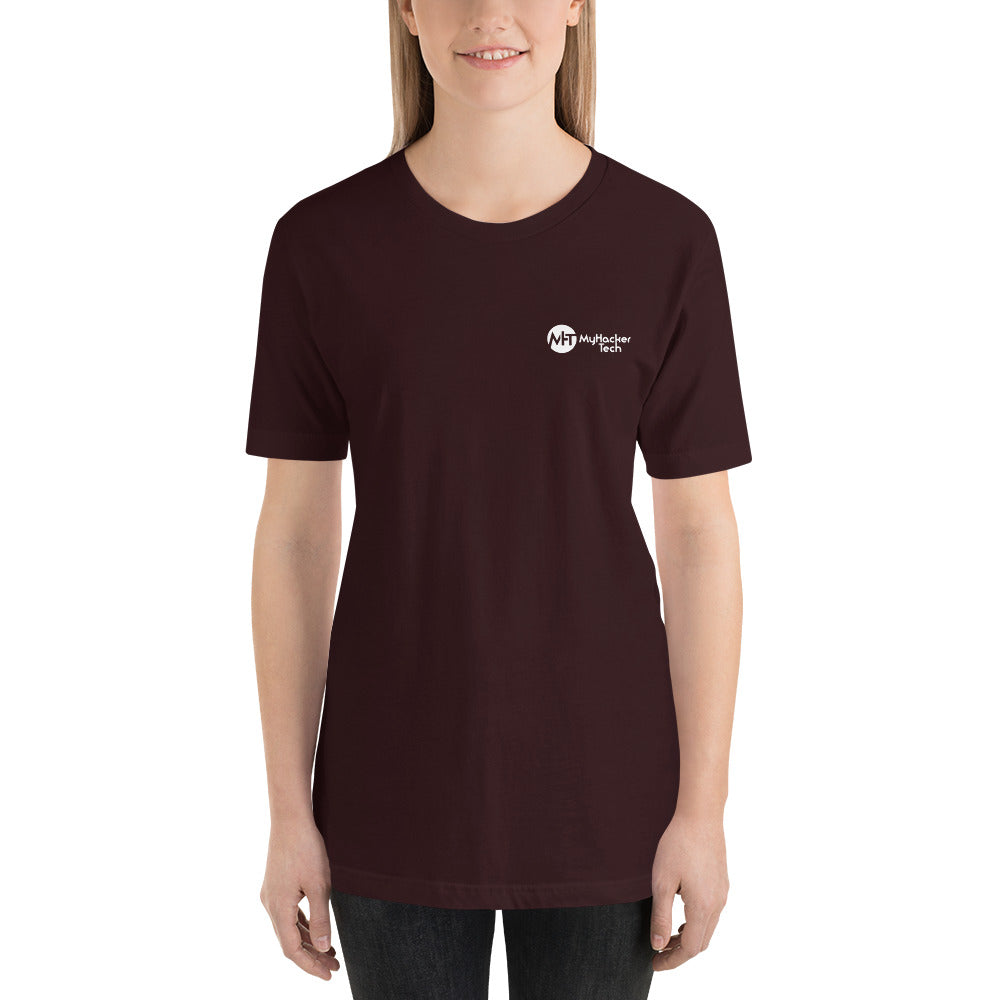 My email password - Short-Sleeve Unisex T-Shirt (back print) by DarkByteGear