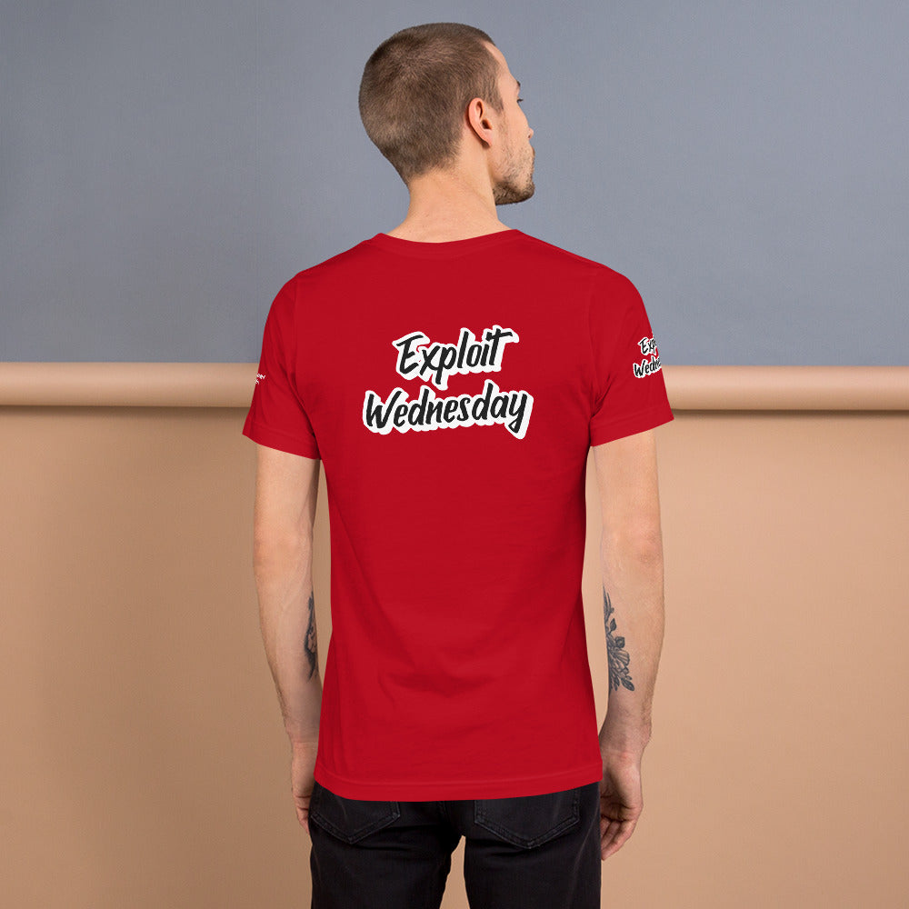 Exploit Wednesday - Short-Sleeve Unisex T-Shirt (all sides print) by DarkByteGear