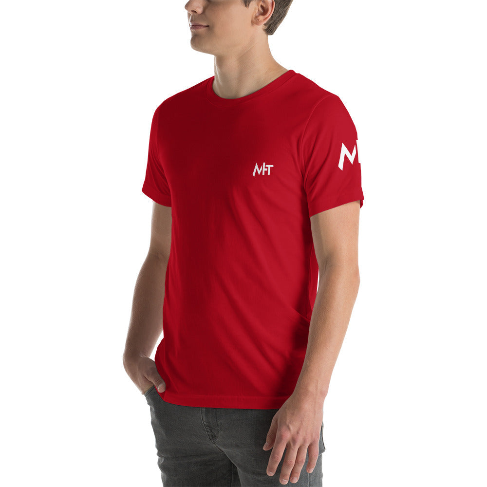 MHT - Short-Sleeve Unisex T-Shirt (front plus sleeve) by DarkByteGear