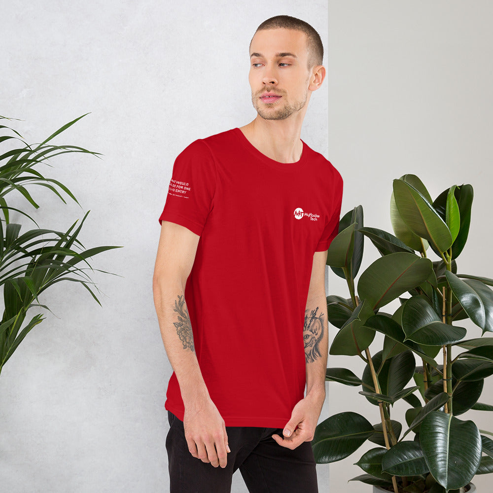 What would Jesus do for one CVE - Short-Sleeve Unisex T-Shirt (all sides print) by DarkByteGear