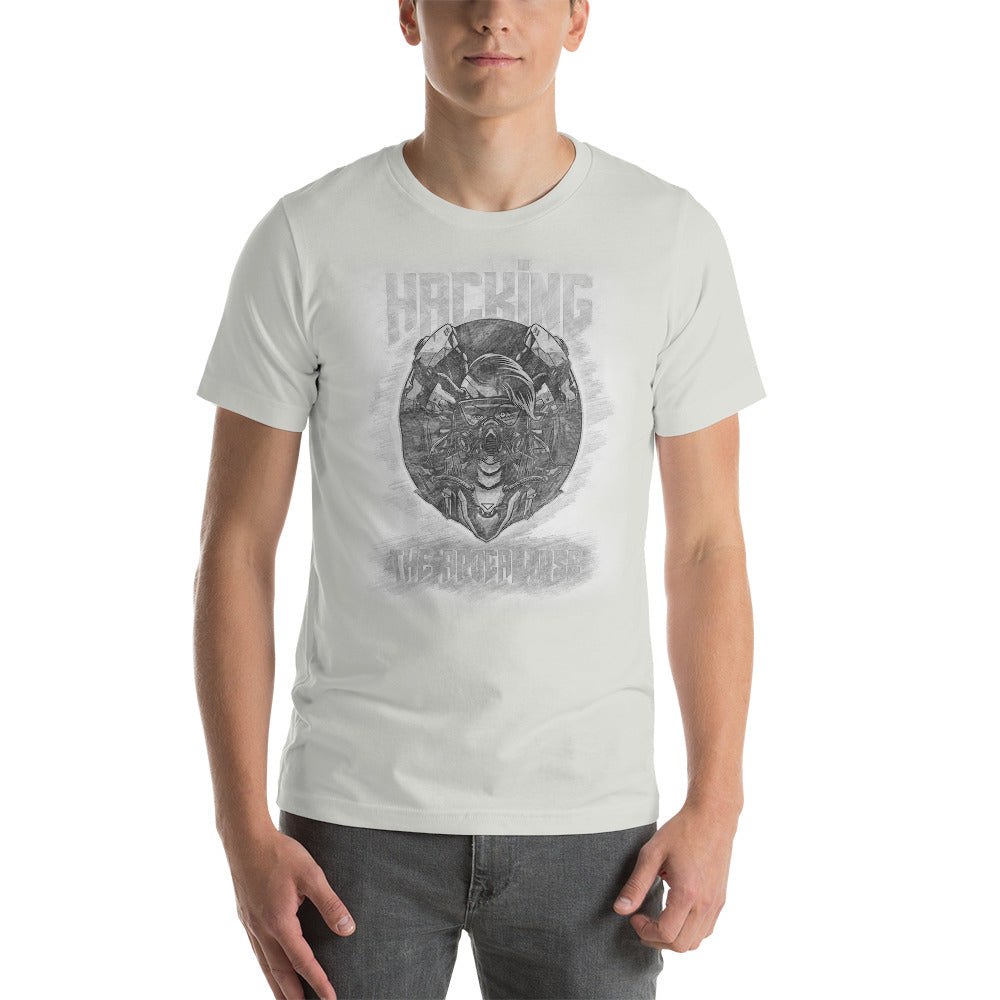 Hacking the apocalypse v2.1 - Short-Sleeve Unisex T-Shirt by DarkByteGear