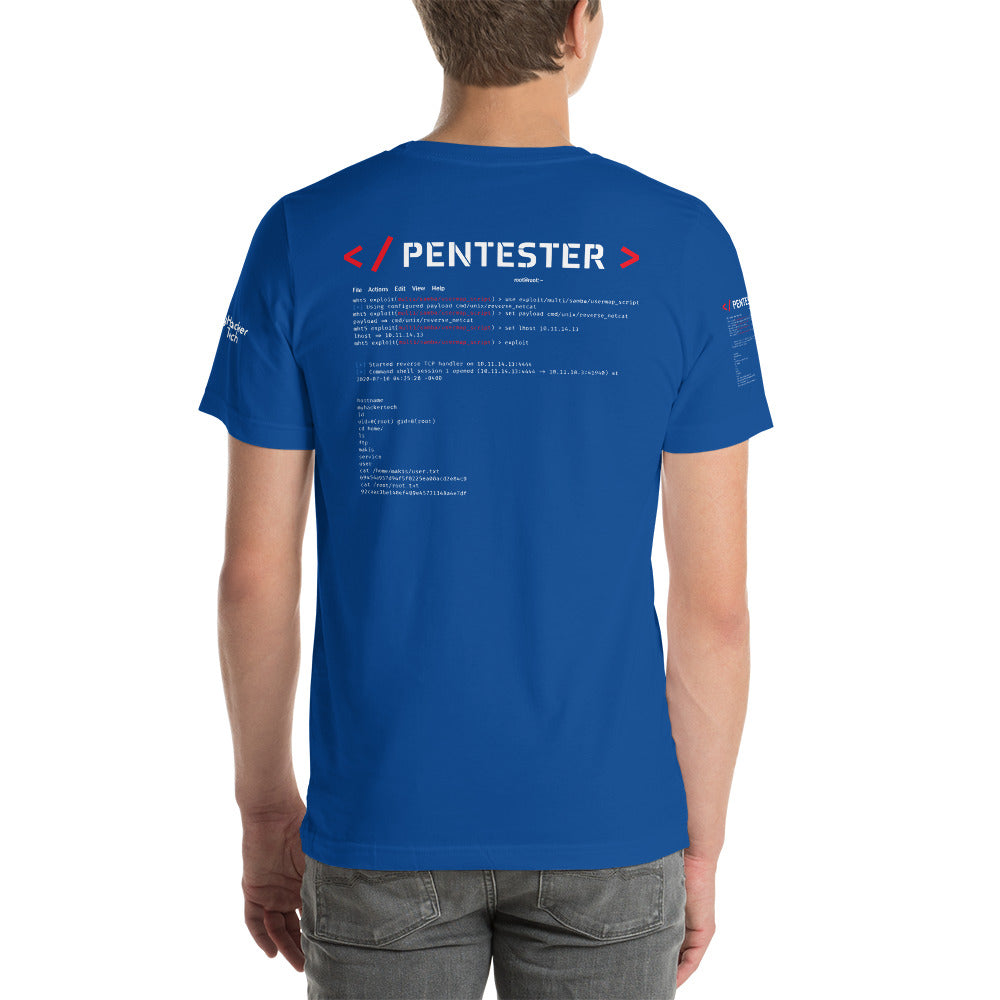 Pentester v1 - Short-Sleeve Unisex T-Shirt (all side print) by DarkByteGear