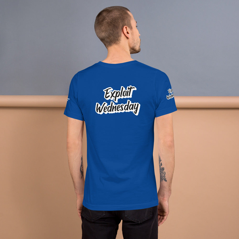 Exploit Wednesday - Short-Sleeve Unisex T-Shirt (all sides print) by DarkByteGear