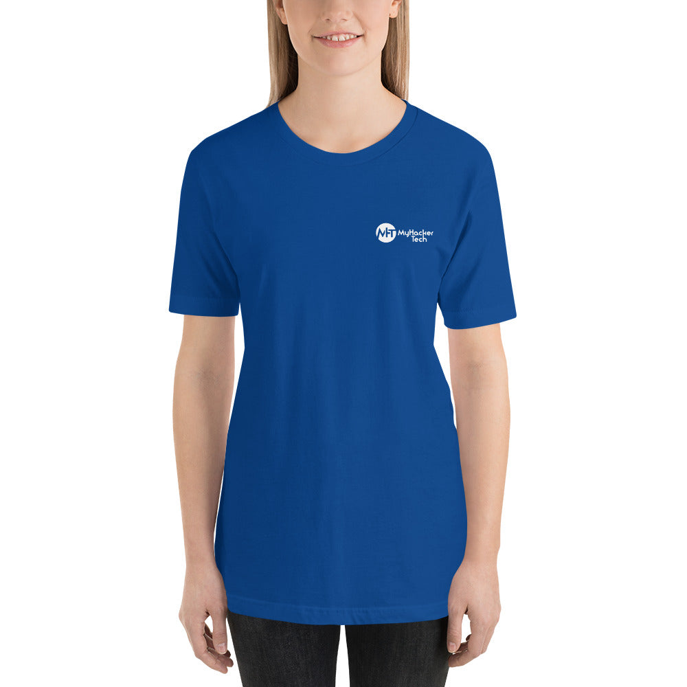 My email password - Short-Sleeve Unisex T-Shirt (back print) by DarkByteGear