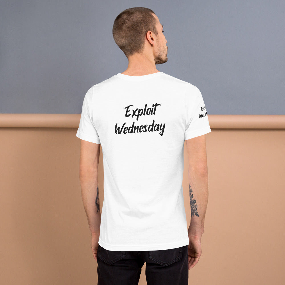 Exploit Wednesday - Short-Sleeve Unisex T-Shirt (all sides print) by DarkByteGear