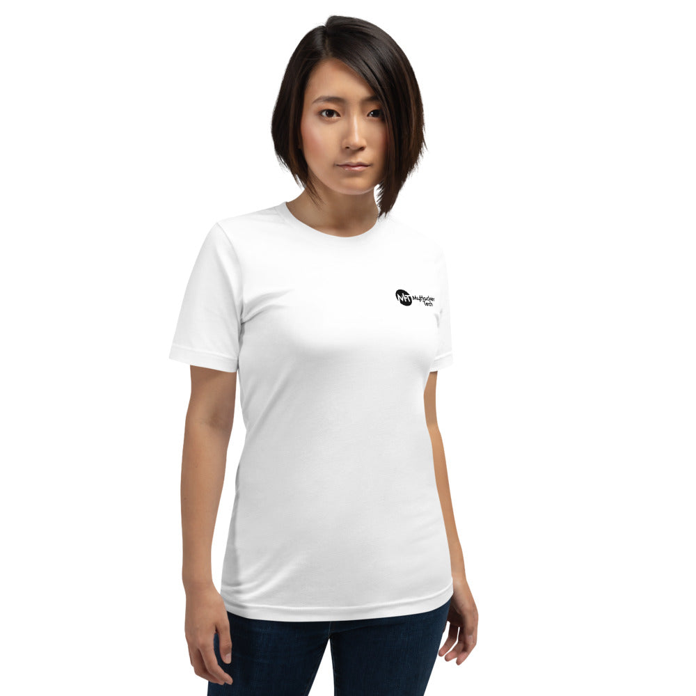 Let me google how to secure that for you - Short-Sleeve Unisex T-Shirt (back print) by DarkByteGear