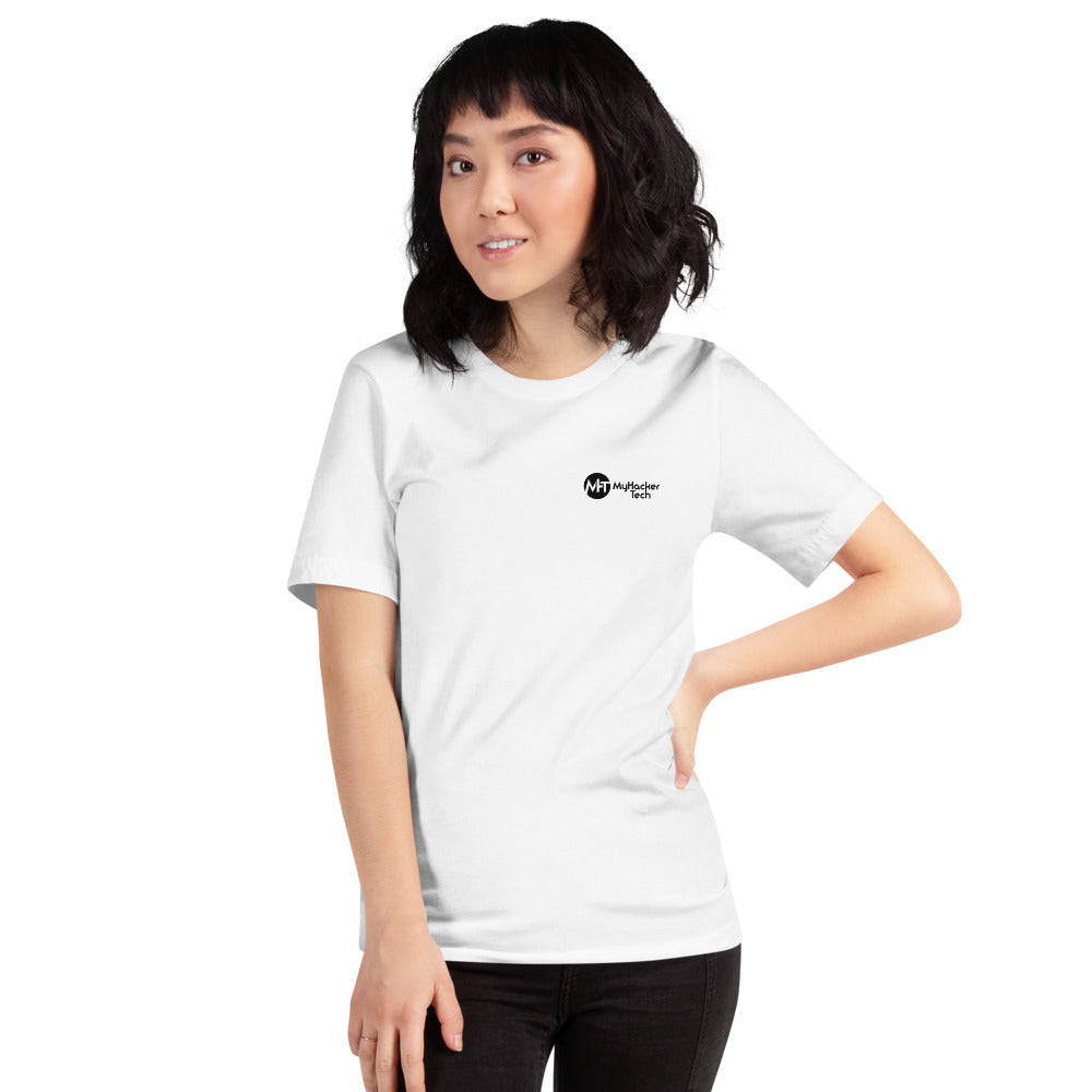 My email password - Short-Sleeve Unisex T-Shirt (back print) by DarkByteGear