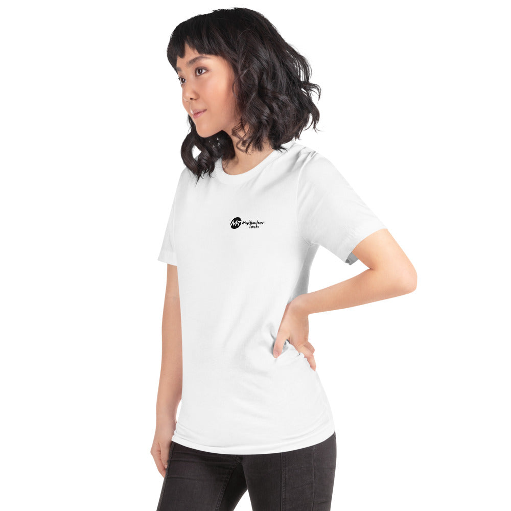 My email password - Short-Sleeve Unisex T-Shirt (back print) by DarkByteGear