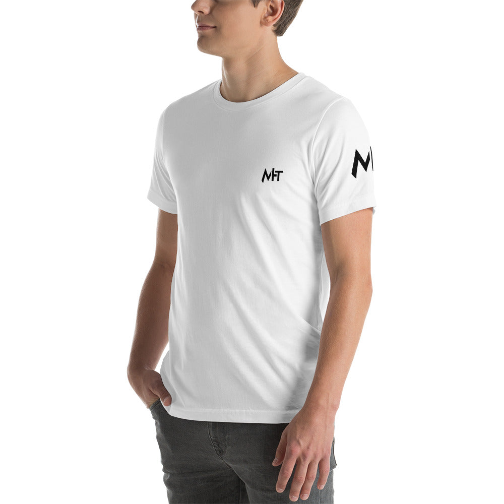 MHT - Short-Sleeve Unisex T-Shirt (front plus sleeve) by DarkByteGear