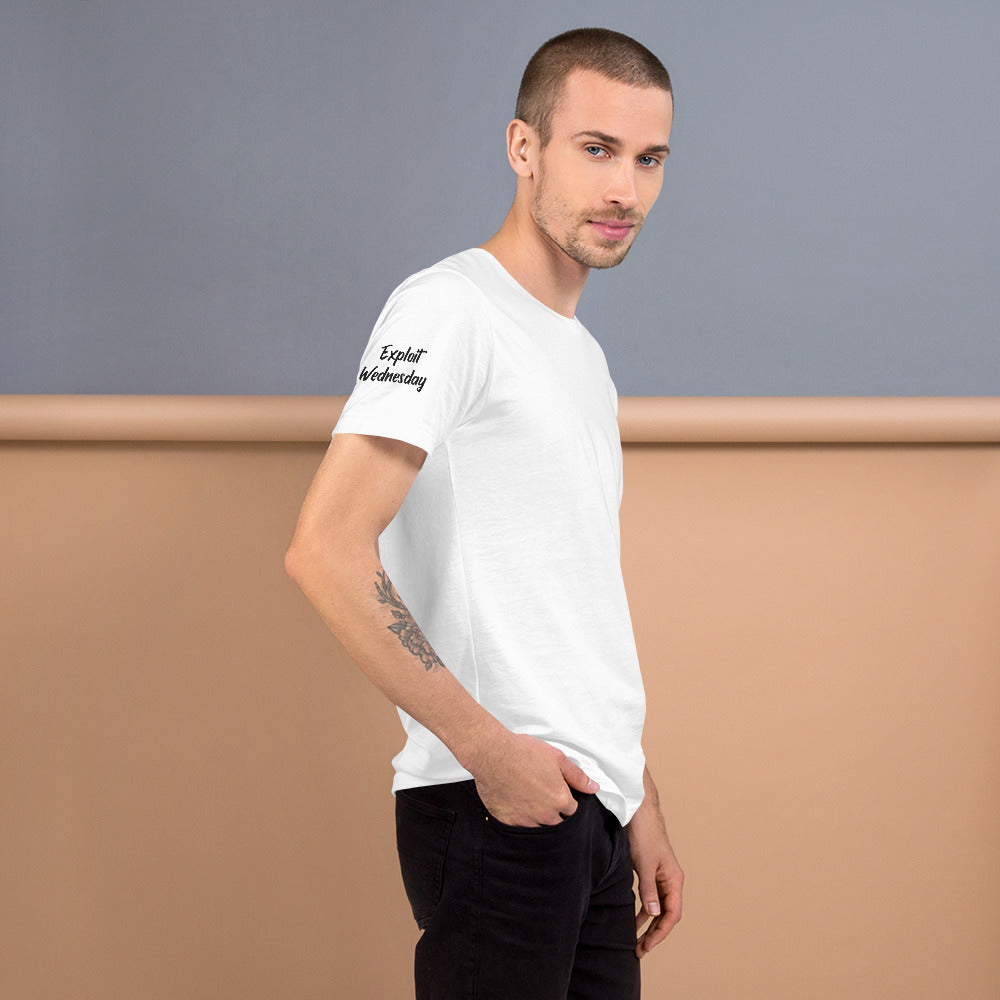 Exploit Wednesday - Short-Sleeve Unisex T-Shirt (all sides print) by DarkByteGear