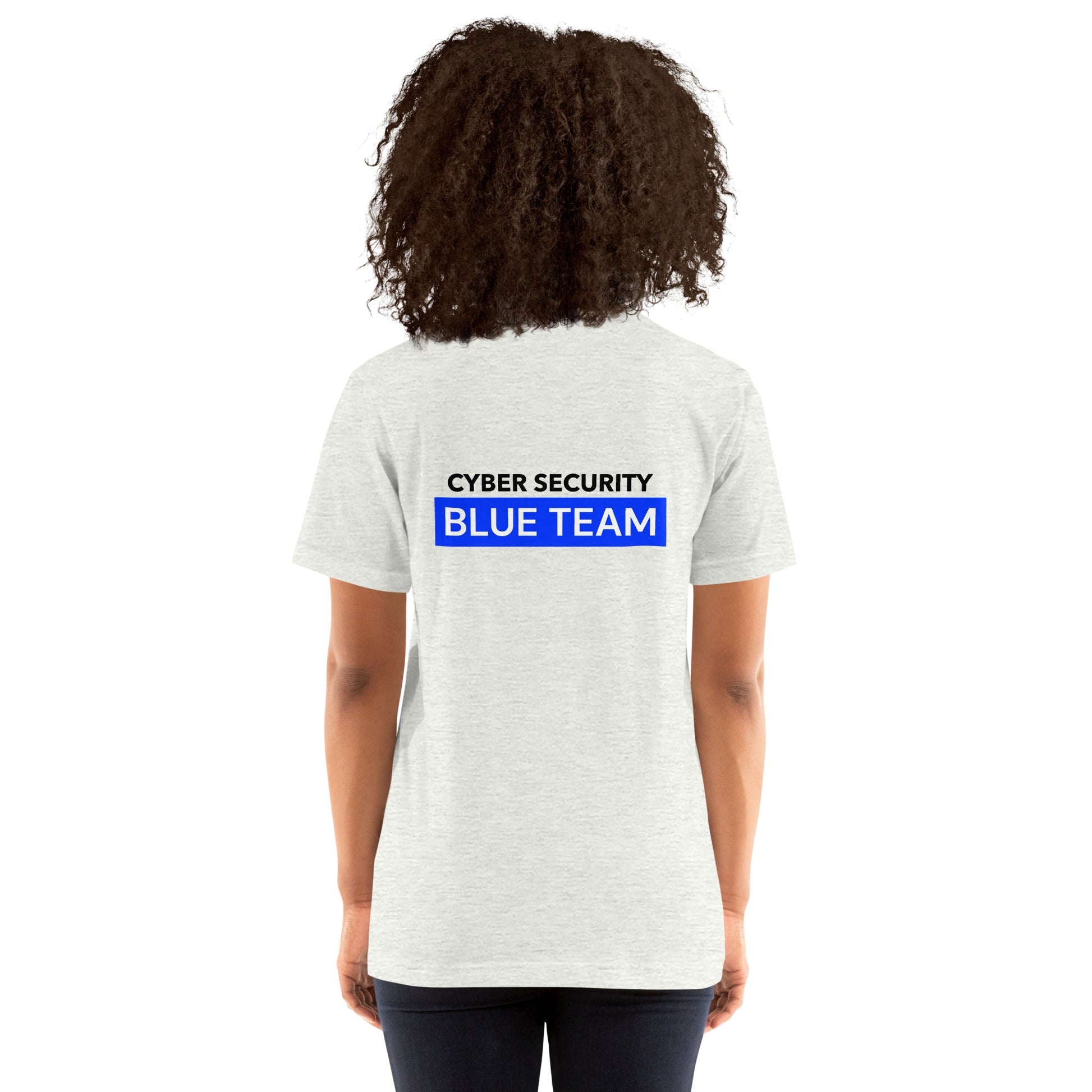 Cyber Security Blue Team V7 - Unisex T-shirt ( Back Print ) by DarkByteGear