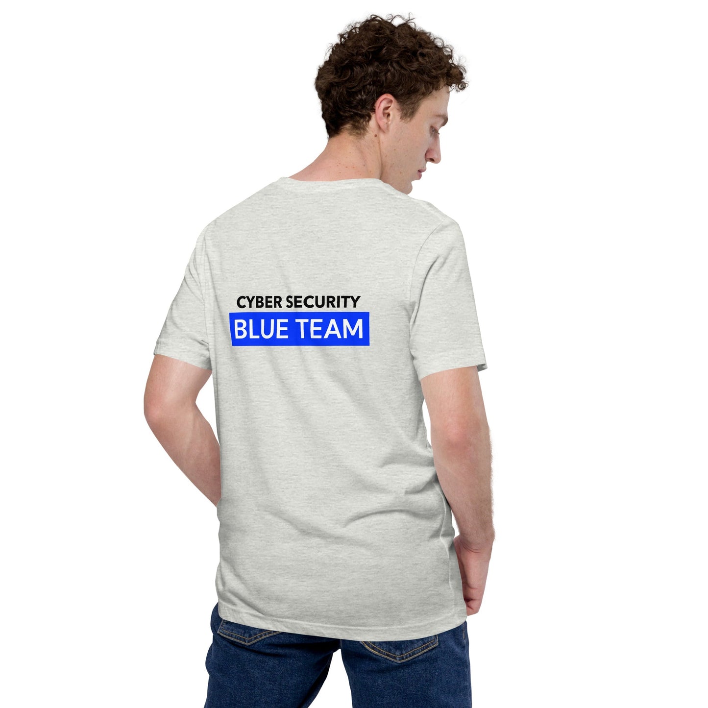 Cyber Security Blue Team V7 - Unisex T-shirt ( Back Print ) by DarkByteGear
