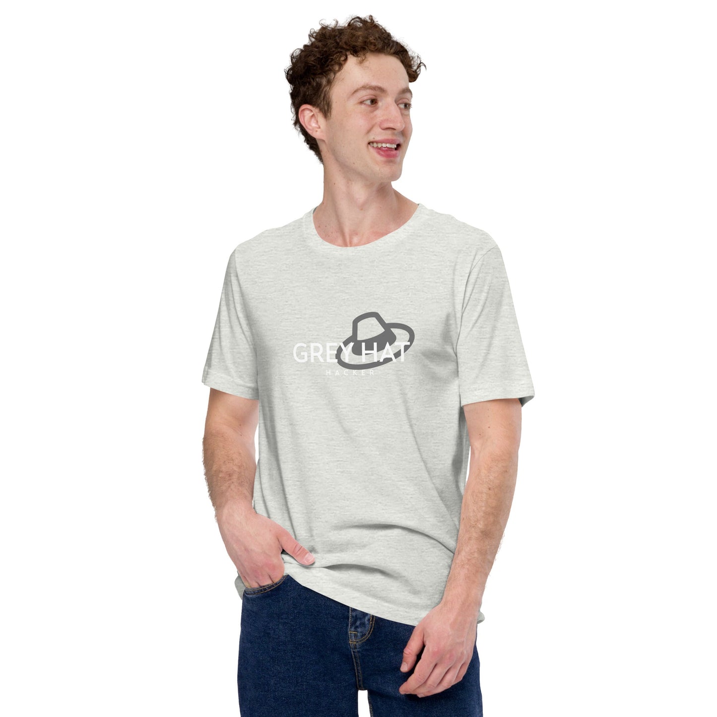 Grey Hat Hacker - Short-Sleeve Unisex T-Shirt by DarkByteGear