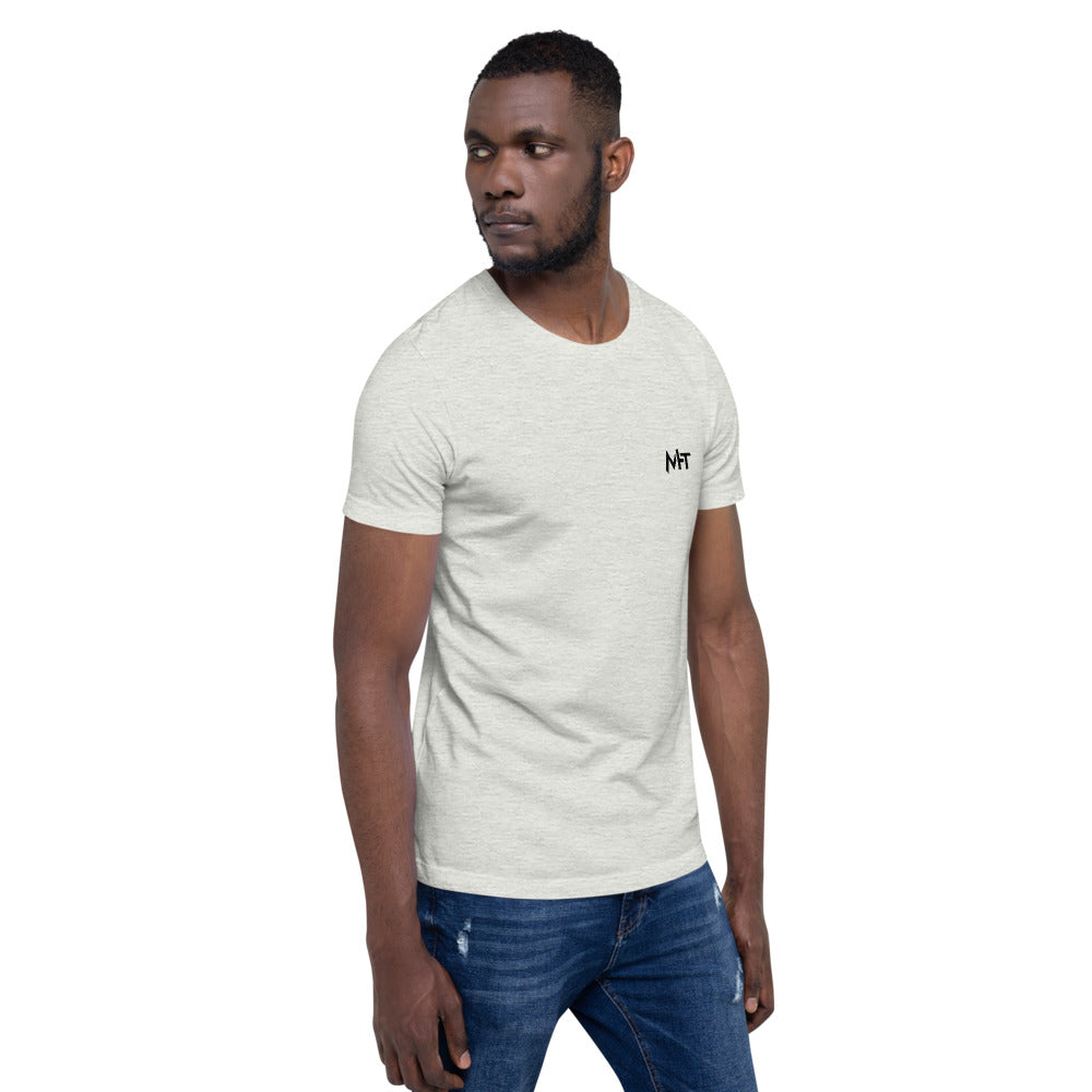 Hack this - Short-Sleeve Unisex T-Shirt (back print) by DarkByteGear