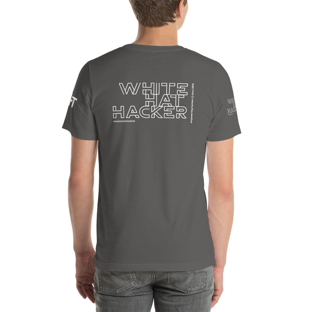 White Hat Hacker - Short-Sleeve Unisex T-Shirt (all sides print) by DarkByteGear