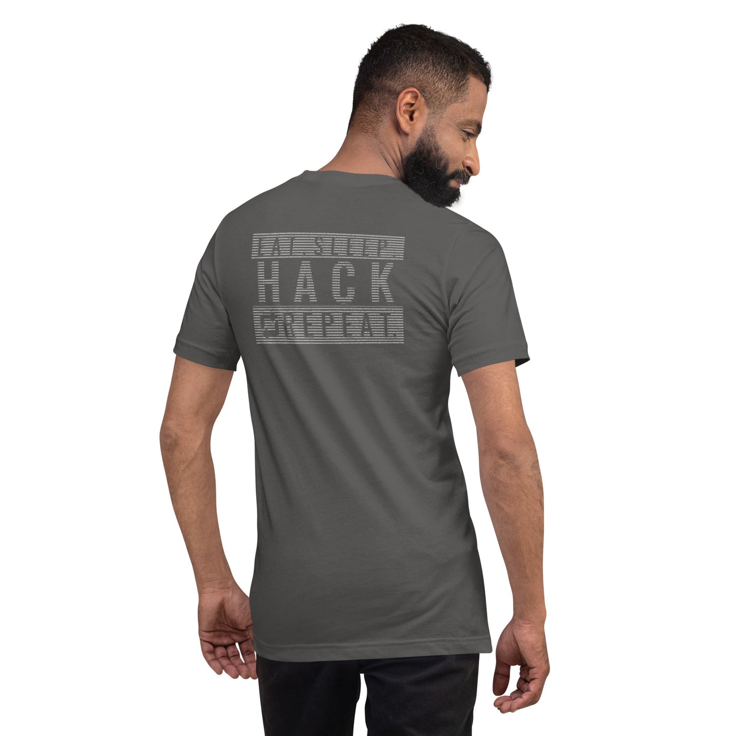 Eat sleep hack repeat v1 - Unisex t-shirt (back print) by DarkByteGear