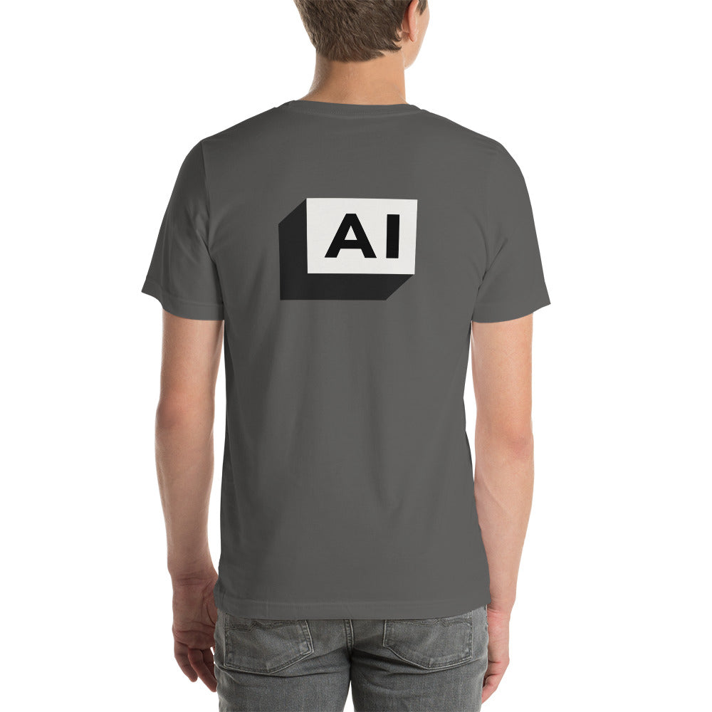 AI - Unisex t-shirt (back print) by DarkByteGear