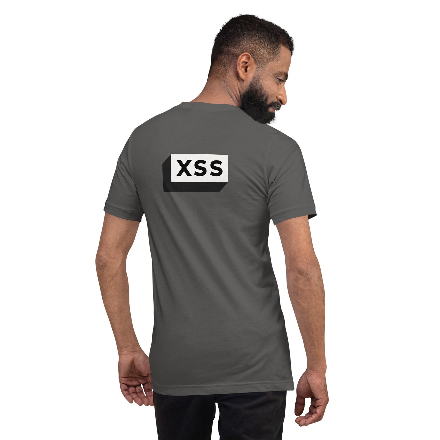 XSS- Unisex t-shirt (back print) by DarkByteGear