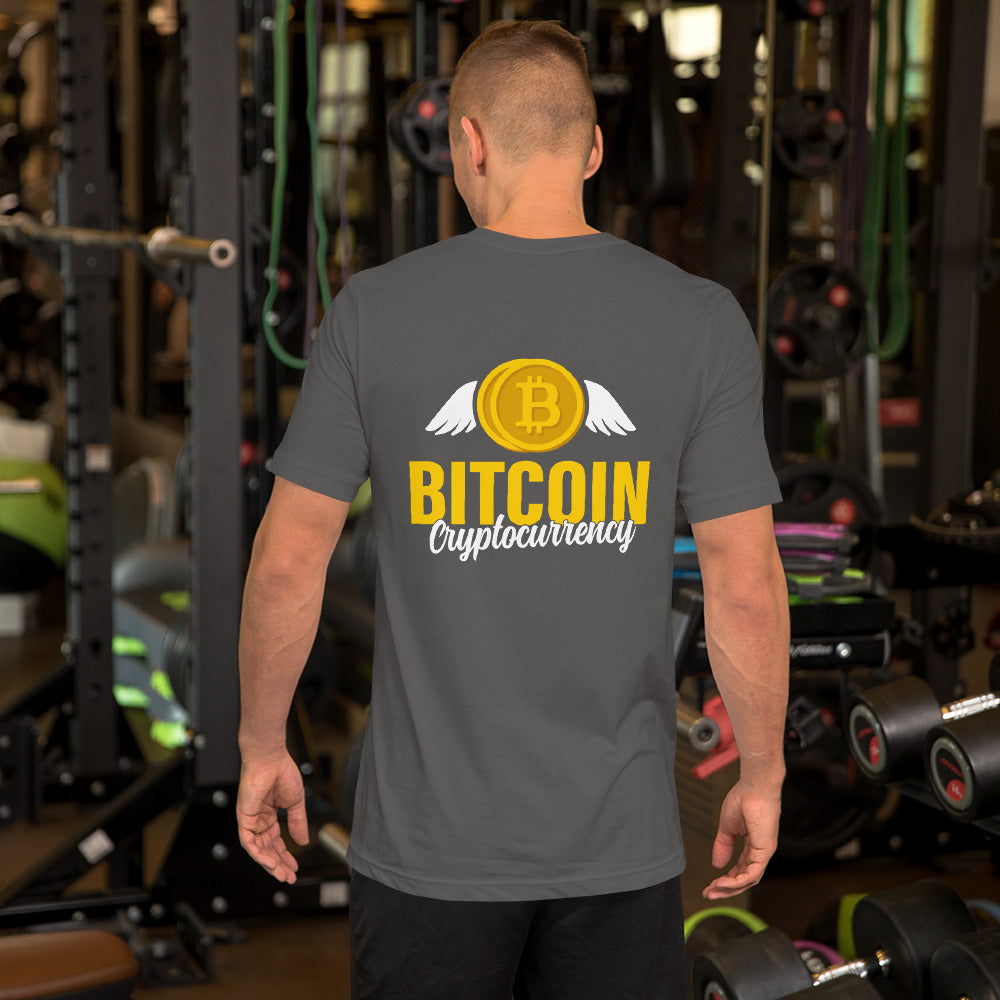 Bitcoin Cryptocurrency - Unisex t-shirt ( Back Print ) by DarkByteGear