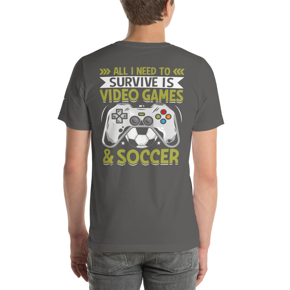 You can't Just Pause a Game Unisex t-shirt ( Back Print ) by DarkByteGear