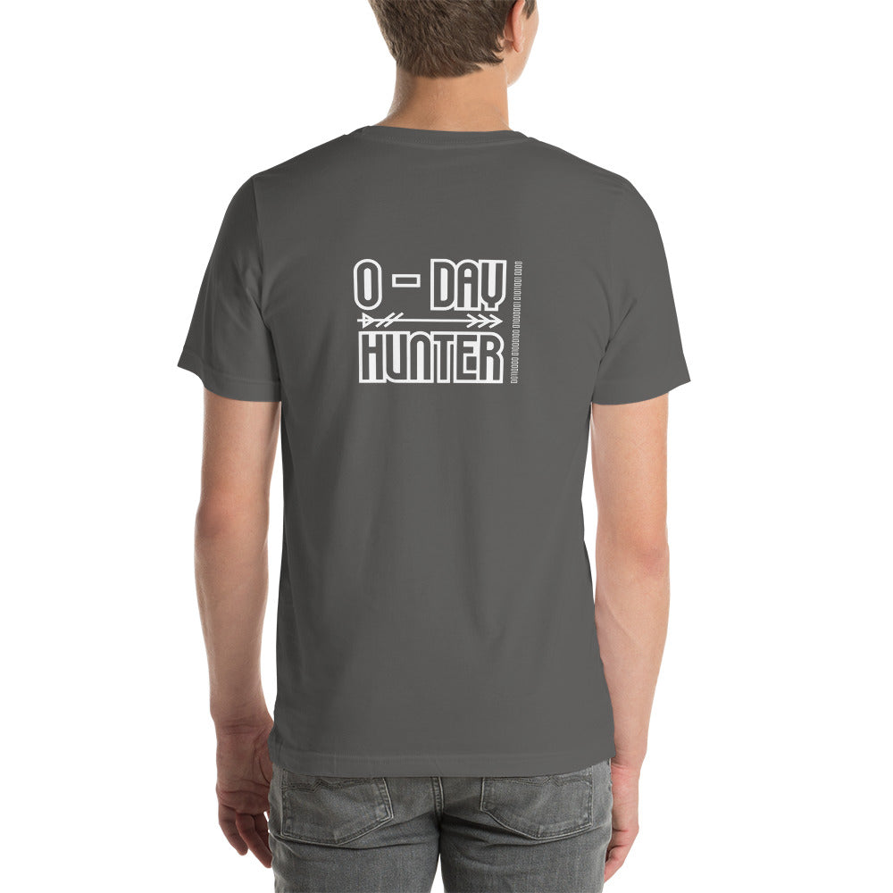 0-day hunter V6 - Unisex t-shirt ( Back Print ) by DarkByteGear
