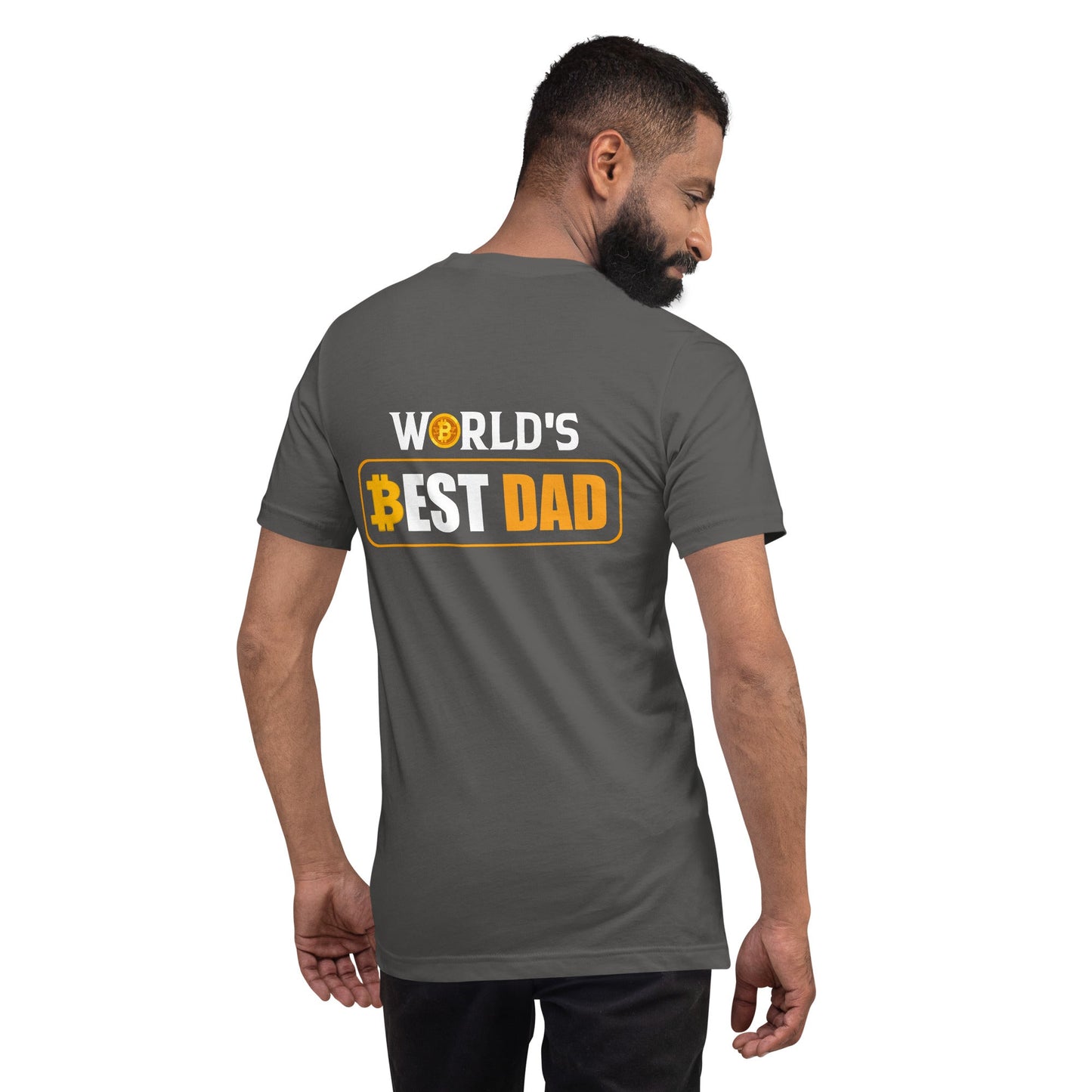 World's Best Dad - Unisex t-shirt ( Back Print ) by DarkByteGear