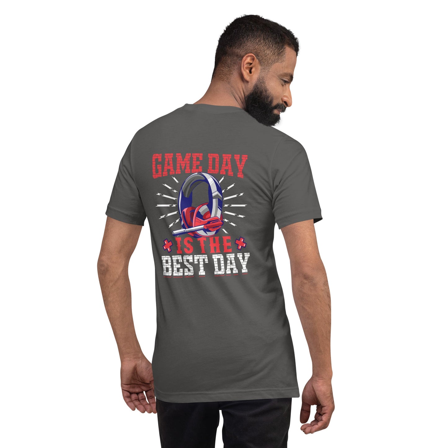 Game Day is the Best Day Shagor Unisex t-shirt ( Back Print ) by DarkByteGear