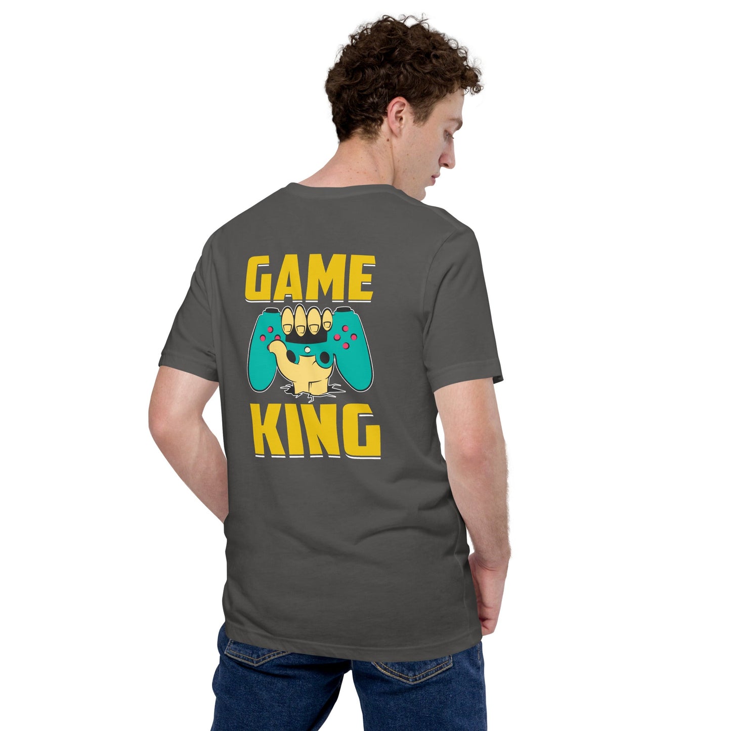 Game King Unisex t-shirt ( Back Print ) by DarkByteGear