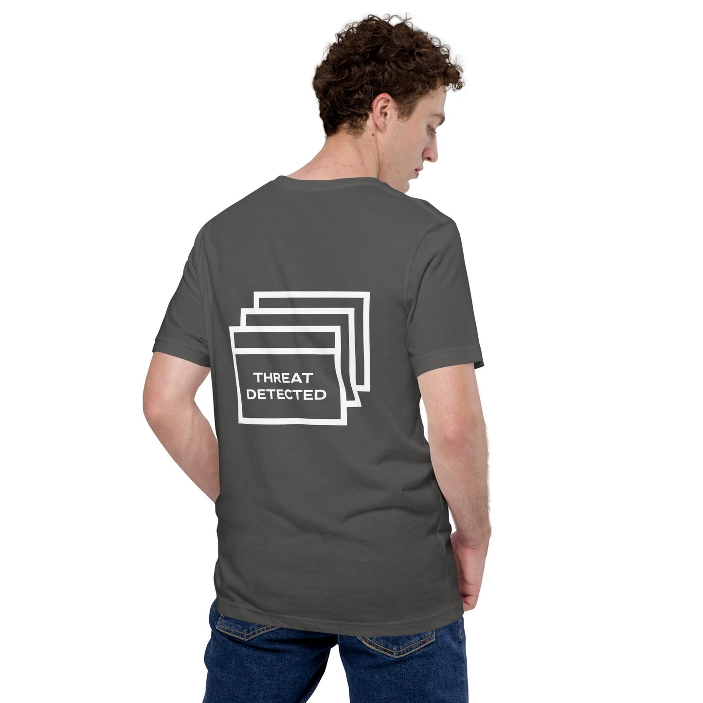 Threat Detected Unisex t-shirt ( Back Print ) by DarkByteGear