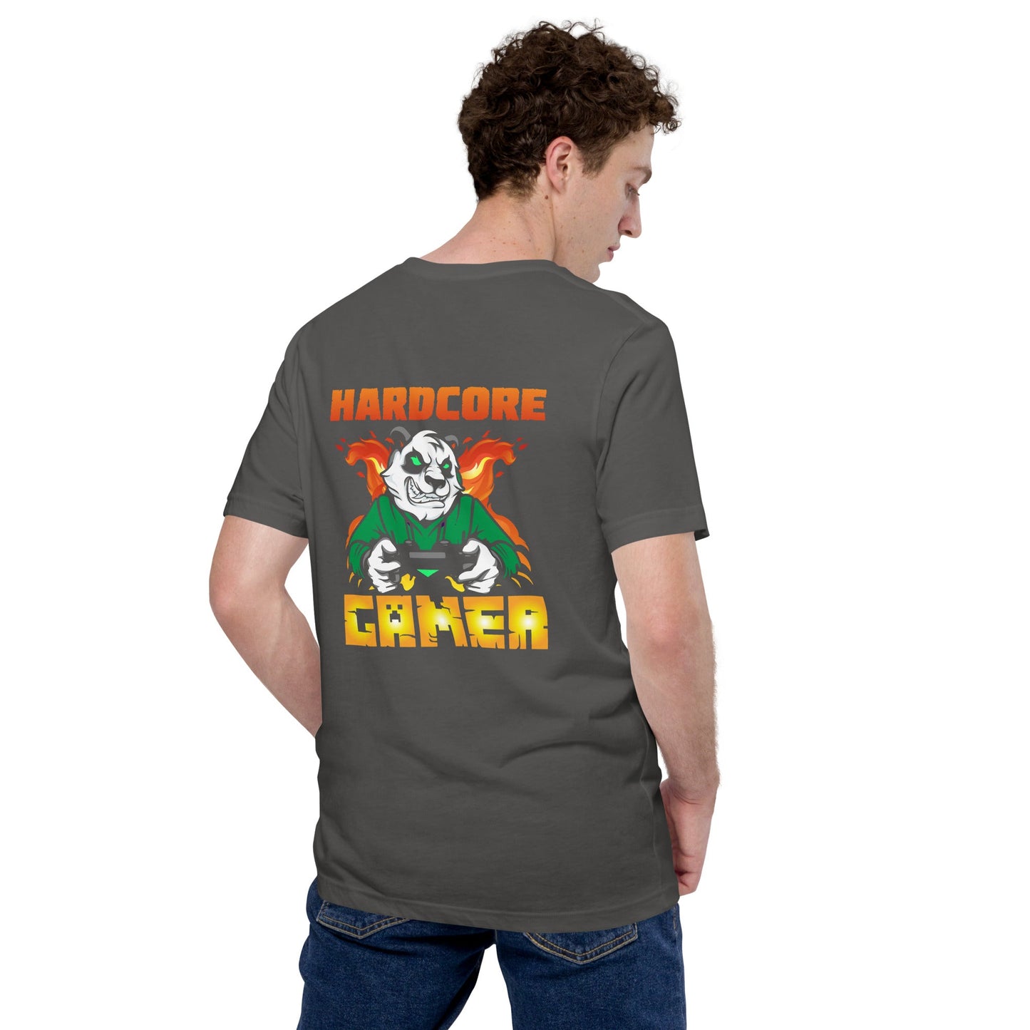 Hard Core Gamer Unisex t-shirt ( Back Print ) by DarkByteGear