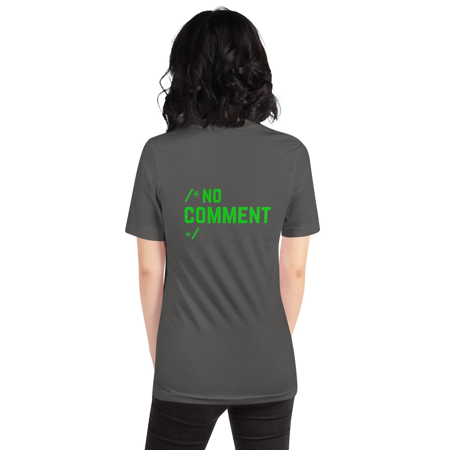 /*No Comment*/ Unisex t-shirt ( Back Print ) by DarkByteGear