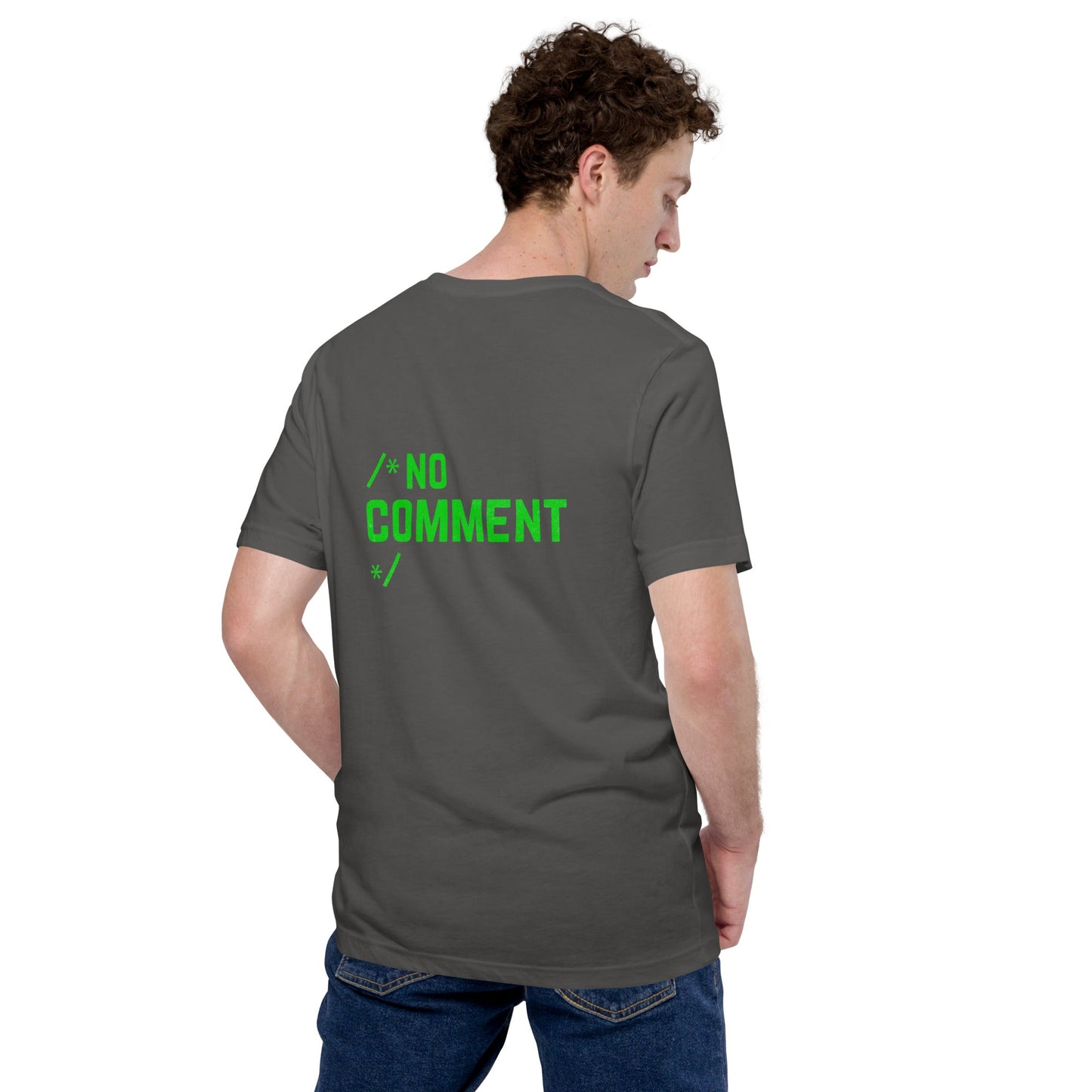 /*No Comment*/ Unisex t-shirt ( Back Print ) by DarkByteGear