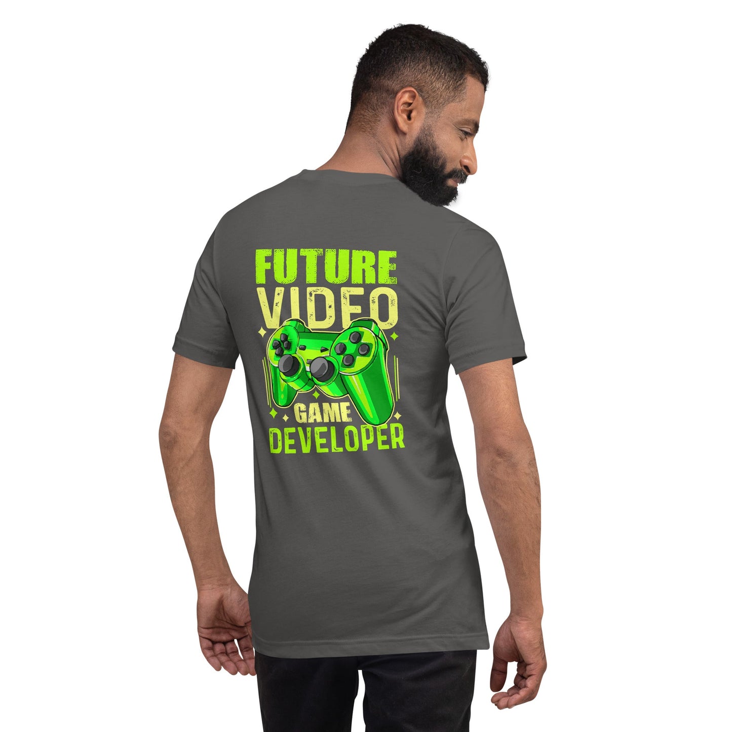 Future Video Game Developer - Unisex t-shirt ( Back Print ) by DarkByteGear