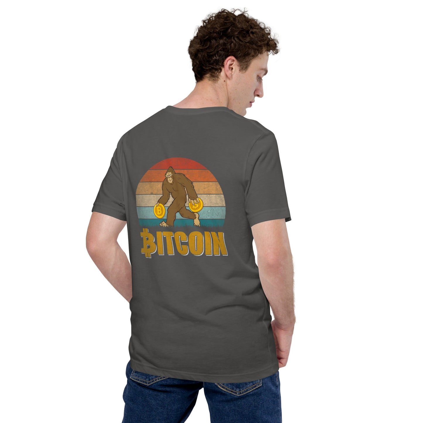 Bitcoin Ape - Unisex t-shirt ( Back Print ) by DarkByteGear
