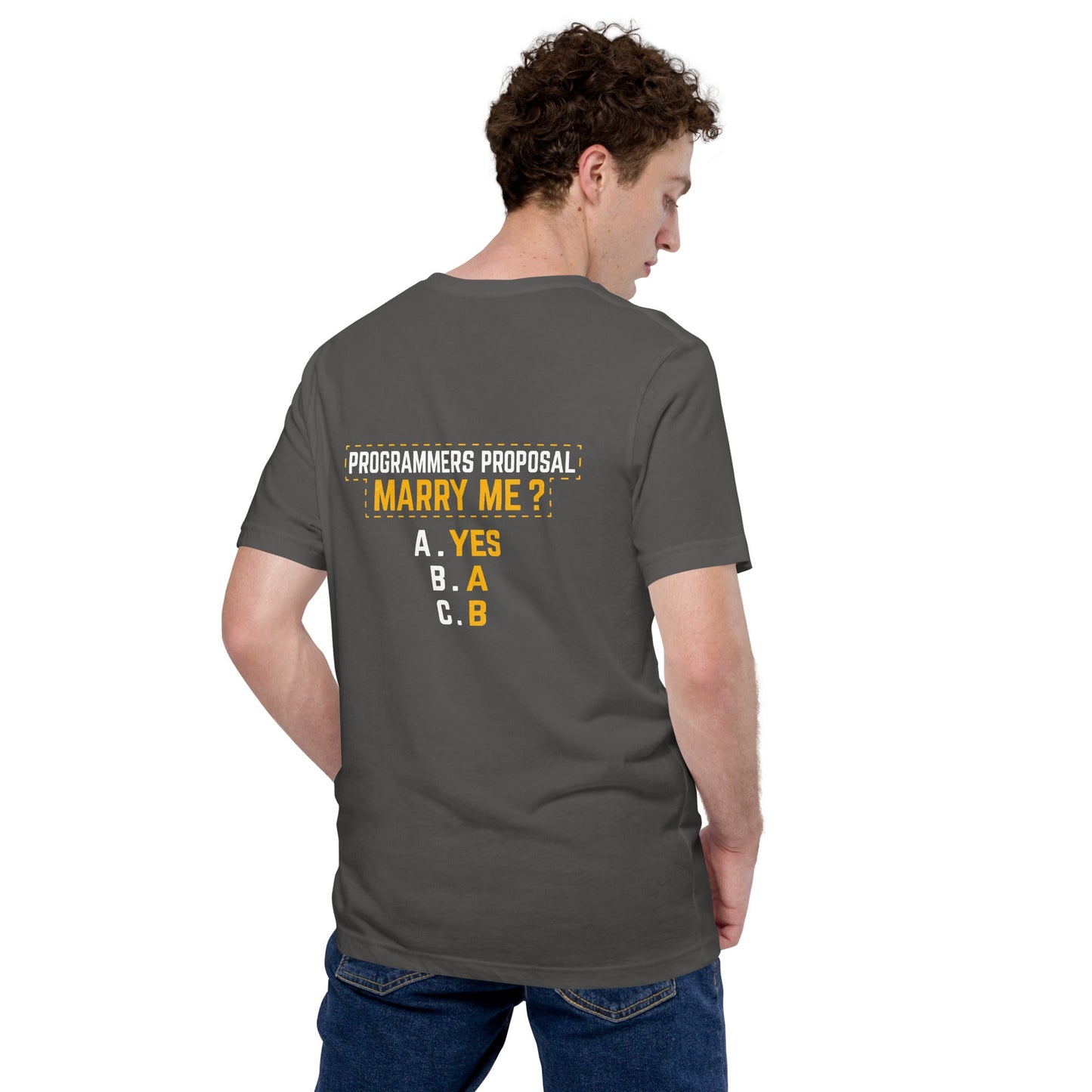 Programmers' Proposal - Unisex t-shirt ( Bh by DarkByteGear