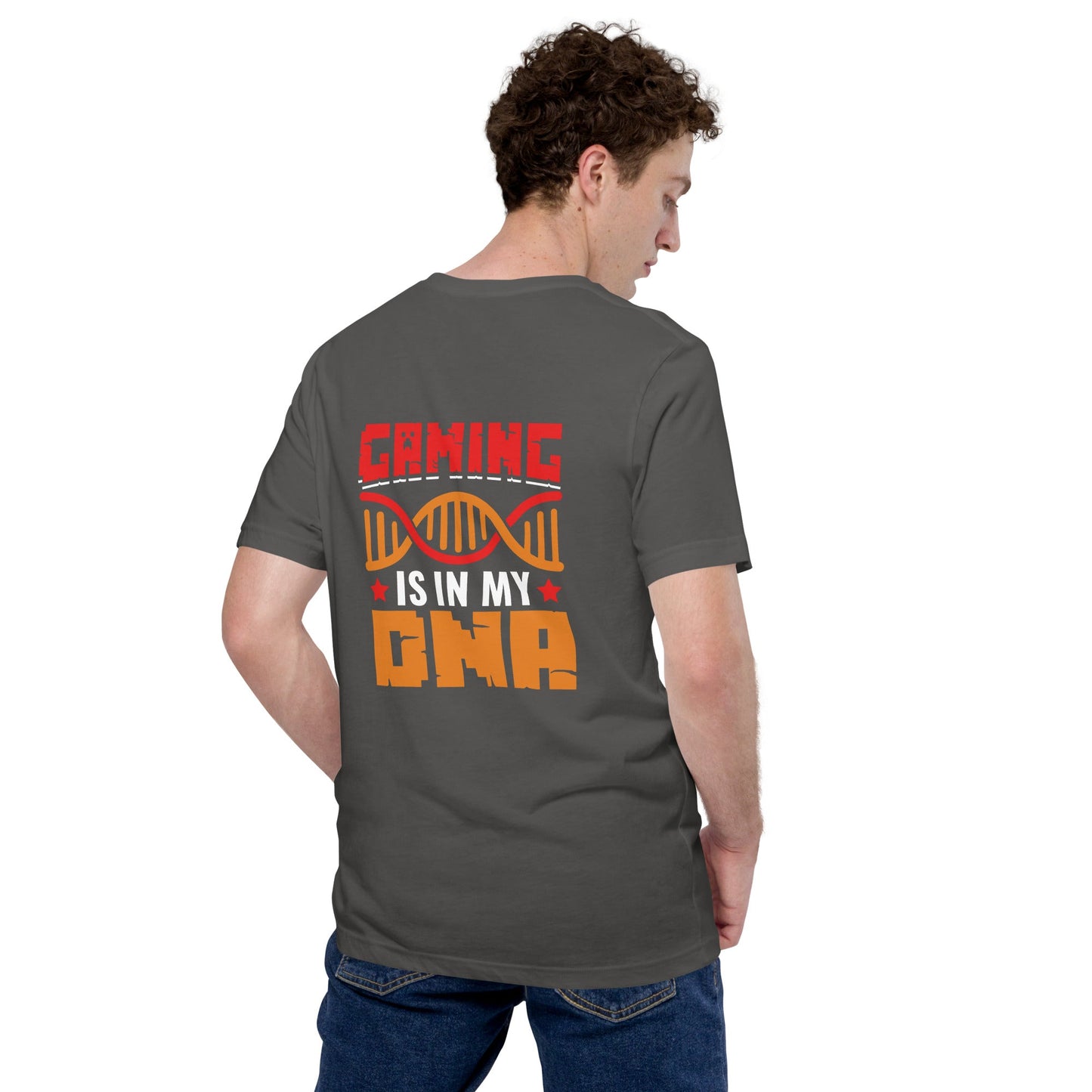 Gaming is in My DNA - Unisex t-shirt ( Back Print ) by DarkByteGear