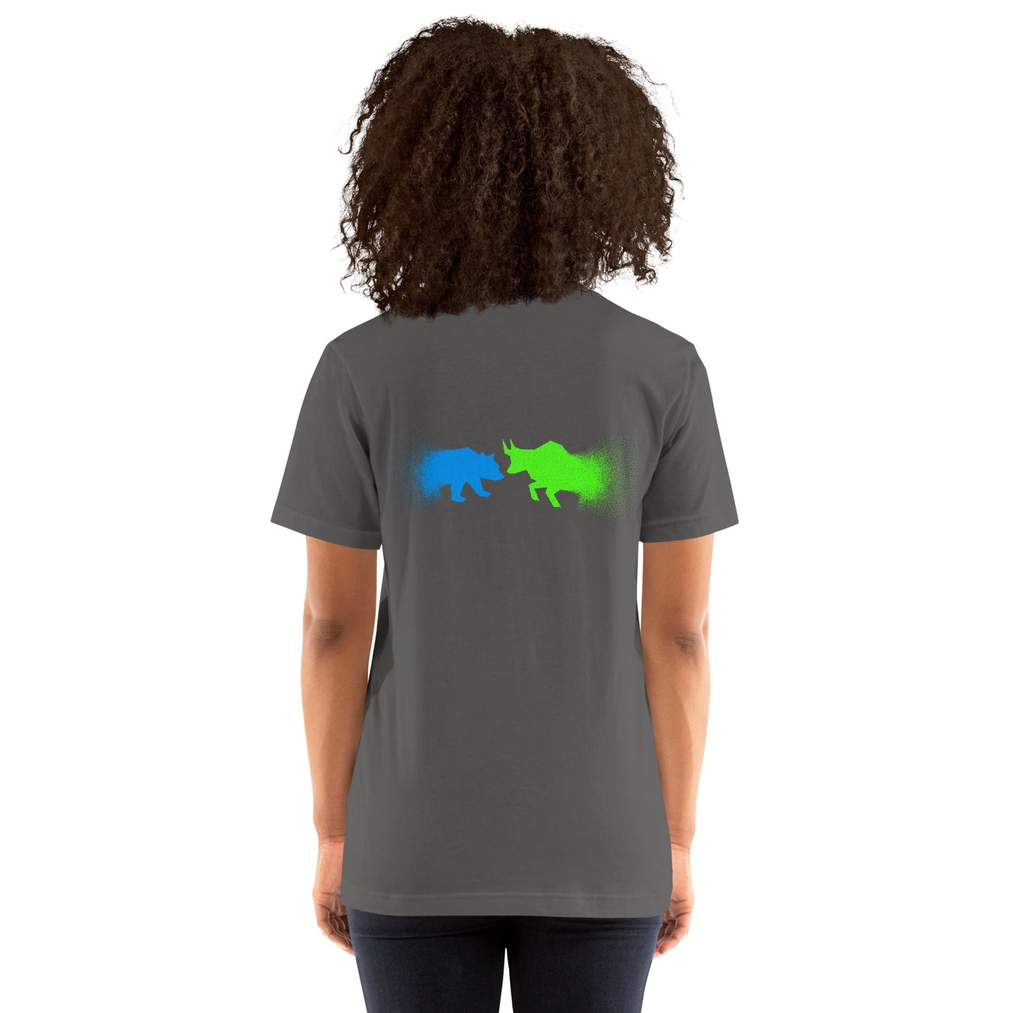 Bearish And Bullish (DB) - Unisex t-shirt ( Back Print ) by DarkByteGear