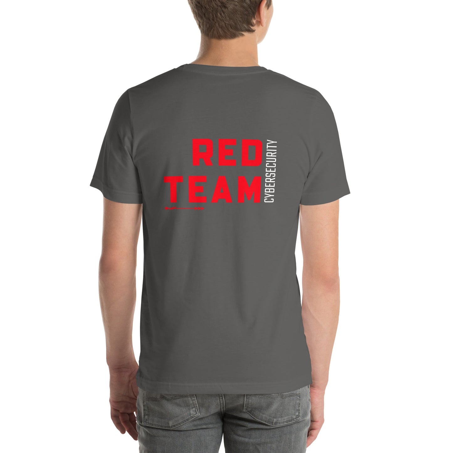 Cyber Security Red Team V8 - Unisex t-shirt ( Back Print ) by DarkByteGear